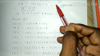 5)Use Euclid's division algorithm to find HCF of 1651 and 2032 . Express the HCF in form of 1651m +