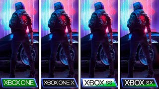 Cyberpunk 77 Xbox One S X Vs Xbox Series S X Graphics Fps Comparison Youtube