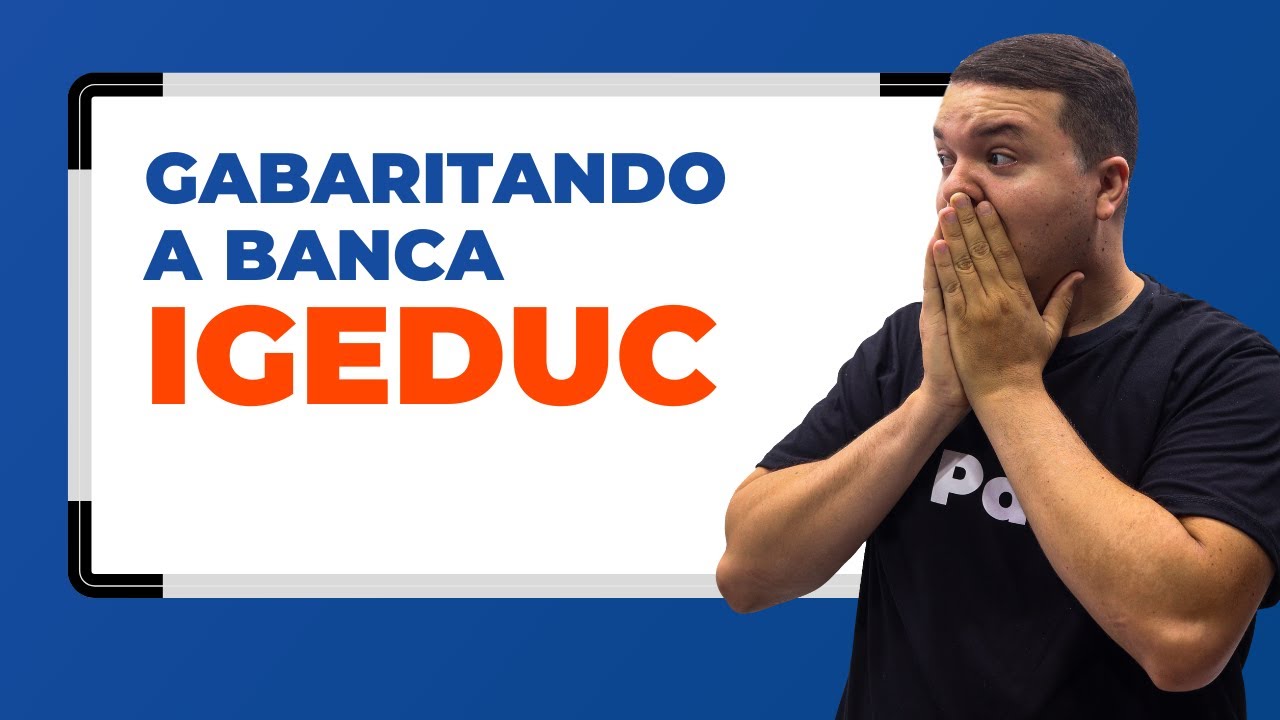 Live #081 - GABARITANDO A BANCA IGEDUC - PORTUGUÊS COM EDSON