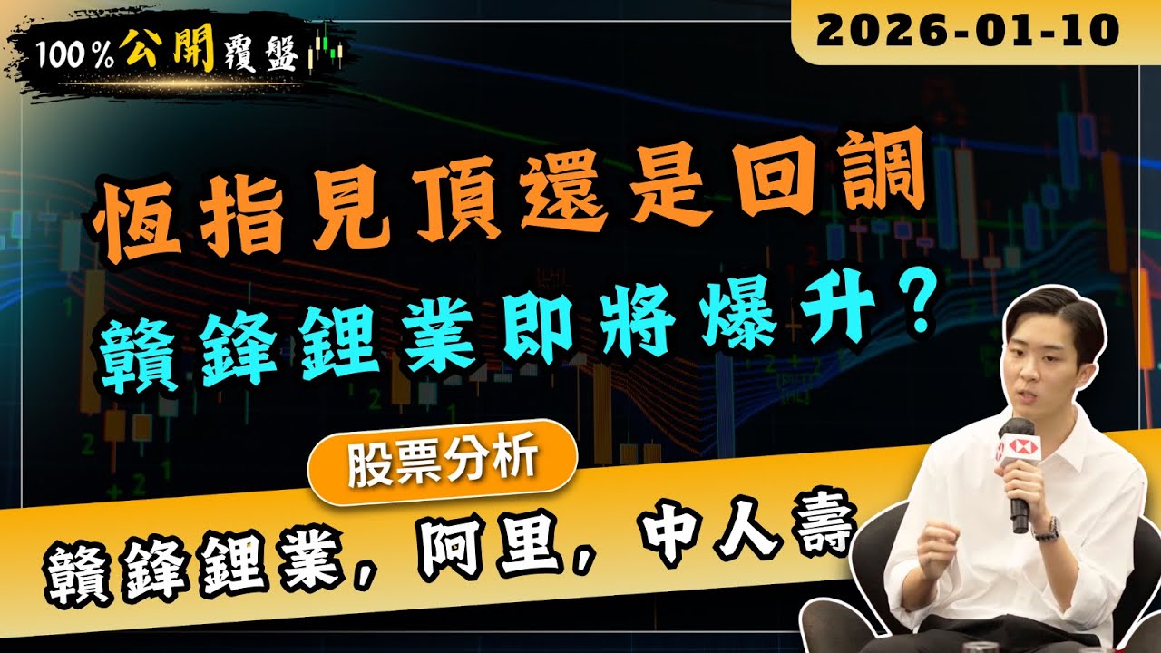 【輸贏全公開】恆指見頂還是回調？贛鋒鋰業是下一隻爆升股？阿里巴巴, 中國人壽 最新分析【📌100%公開覆盤】#恆指 #港股 #爆升股