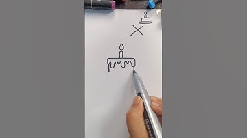 How To Draw Triple Layer Cake Step by Step #shorts #shortsfeed