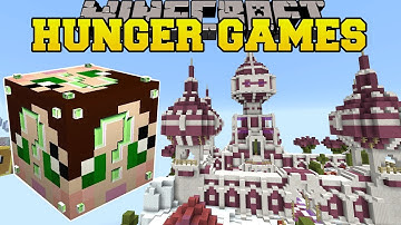 Minecraft: PINK CASTLE HUNGER GAMES - Lucky Block Mod - Modded Mini-Game
