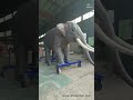 Children's interactive artificial elephant model, animatronic elephant suitable for amusement parks