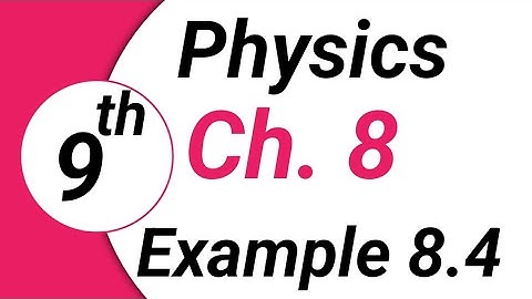 Example 8.4 Chapter 8 Physics Class 9 || Physics 9th Class || Bright Sparks Academy689