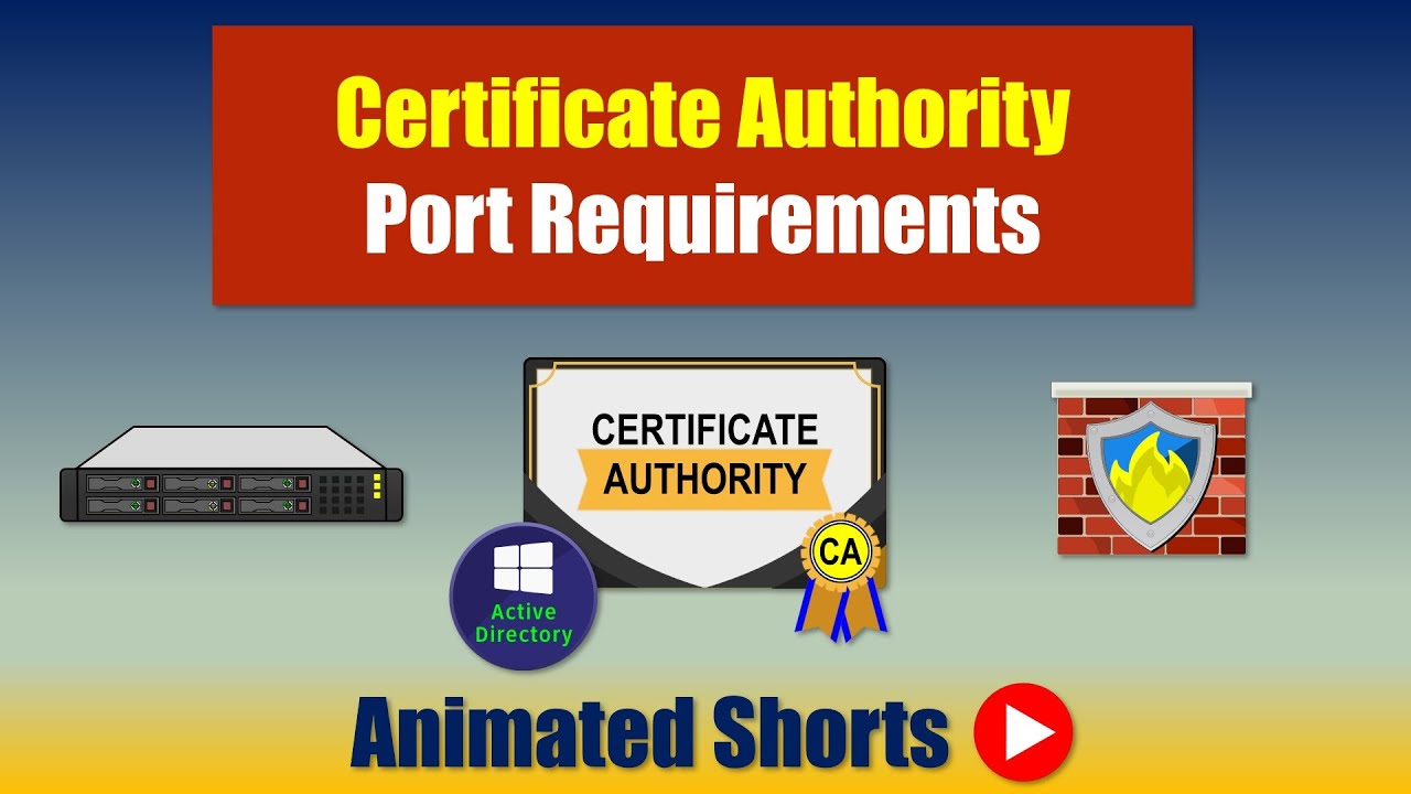 Certificate Authority Port Requirements YouTube