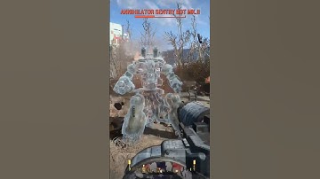 Taking out a Sentry Bot with my Freezing Assault Rifle in Fallout4 #fallout #fallout4 #bethesda