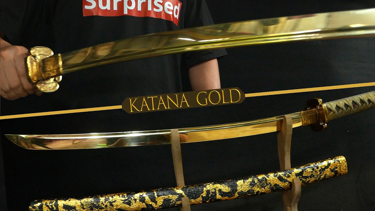 Forget steel KATANAs, this is the KATANA you want to add to your display cabinet - Gold Cast KATANA
