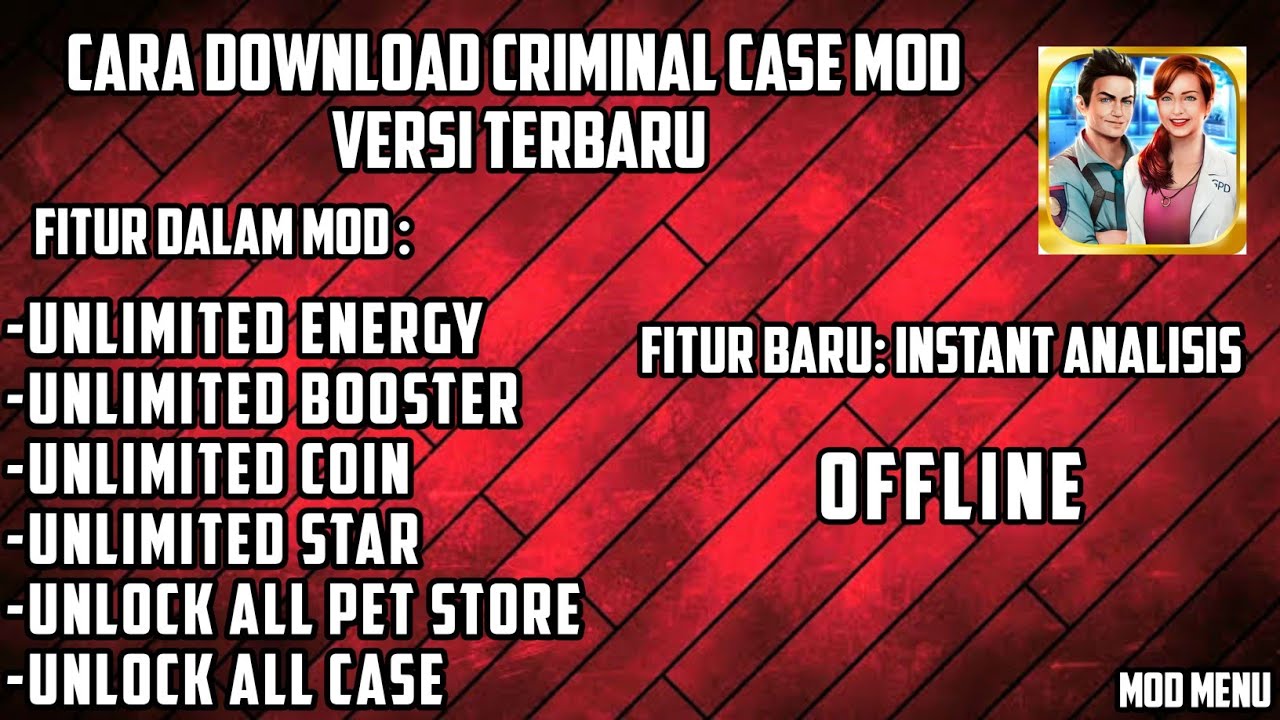 CARA INSTAL CRIMINAL CASE MOD VERSI TERBARU YouTube