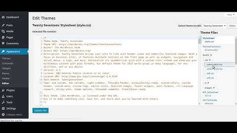 WordPress : Theme/Plugin files with scrollable expandable tree list