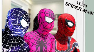 TEAM SPIDER-MAN IN REAL LIFE || LIVE ACTION STORY 6 ( Special MANSION BATTLE ) - Bunny Life