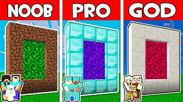 Minecraft - NOOB vs PRO vs GOD : FAMILY SECRET PORTAL in Minecraft Animation