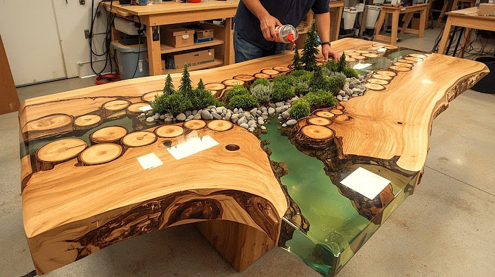 DIY River Table: I Created a SECRET WORLD in Epoxy Resin!