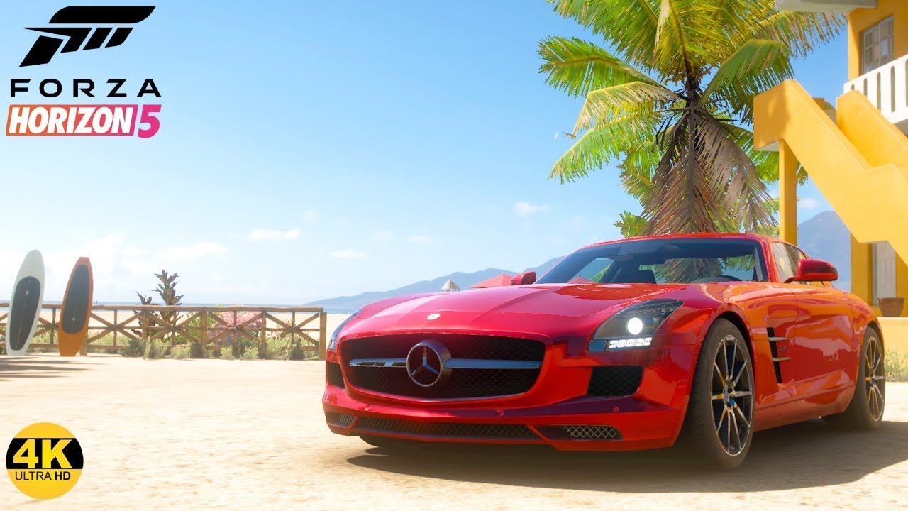 Mercedes-Benz SLS AMG | Forza Horizon 5 Realistic Driving 2160p 4k PS5 ☺️