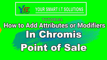 How to Create Modifier in Chromis POS?