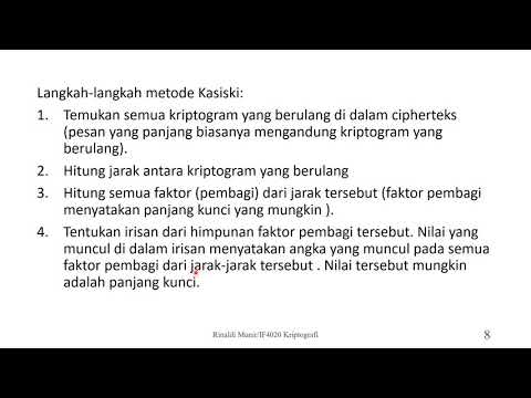Kripto 07: Kriptanalisis Sederhana (Bagian 2)