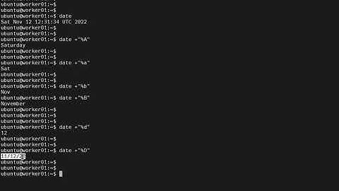 Ubuntu date and time format.