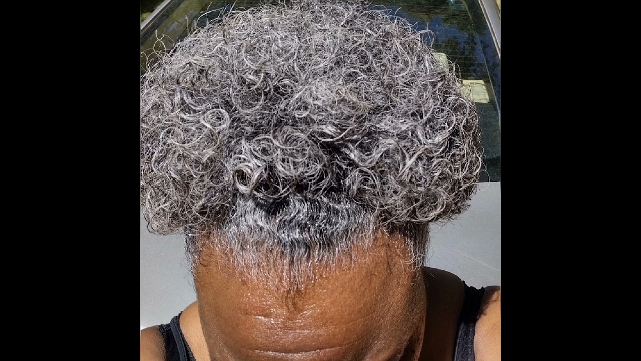 Embracing my natural gray hair..