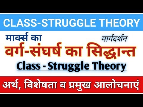 Theory of Class-Struggle। मार्क्स के वर्ग संघर्ष का सिद्धांत। वर्ग-संघर्ष का सिद्धांत। #marxism,