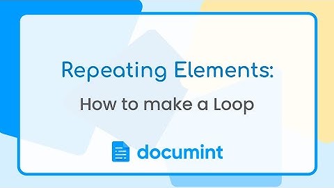 Repeating Elements: How to make a Loop 🔁