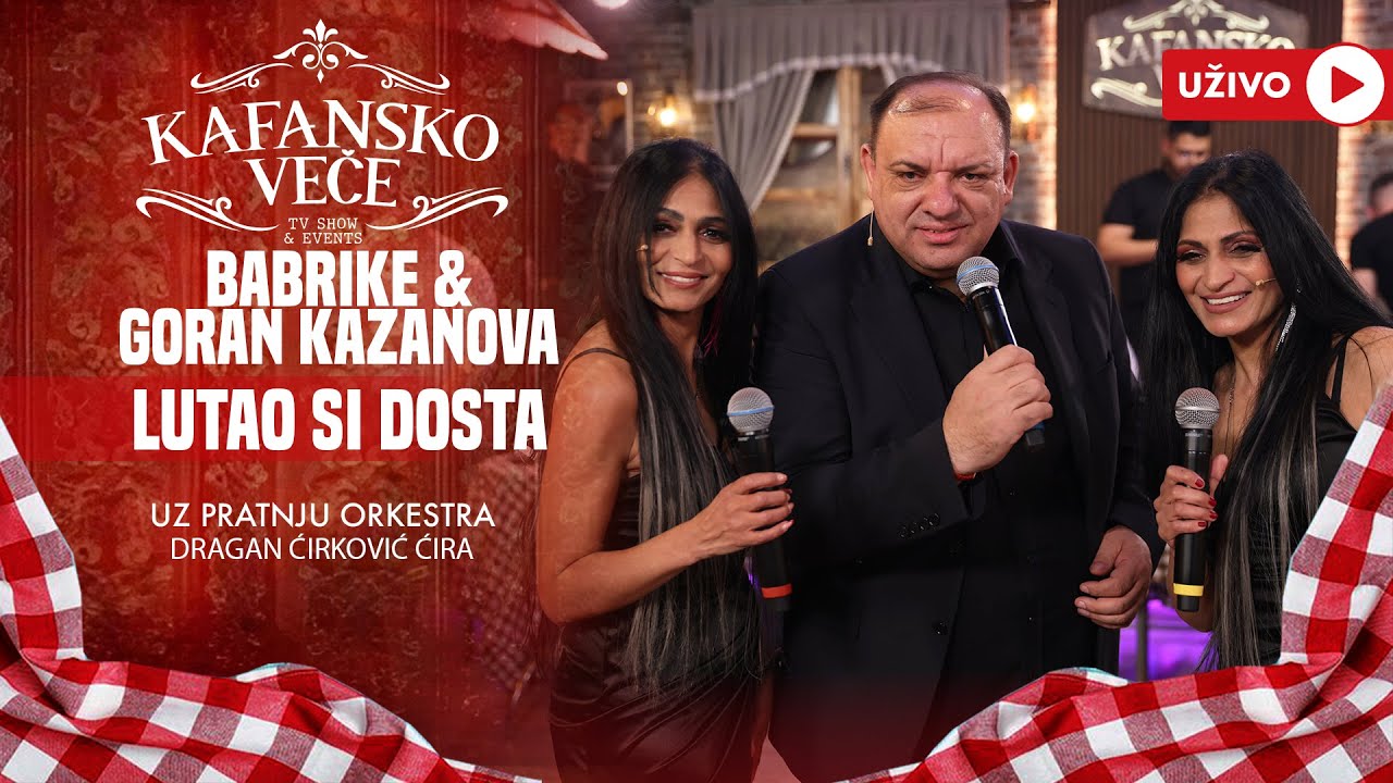 GORAN KAZANOVA I BARBIKE - LUTAO SI DOSTA | UZIVO |(ORK.DRAGAN CIRKOVIC CIRA)| 2024 | KAFANSKO VECE