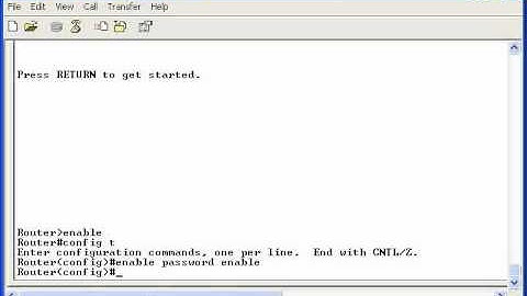 303   26  Basic IOS Commands   03  Set Enable Password