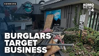 New video shows masked burglars target Kenmore business in early morning smash-and-grab