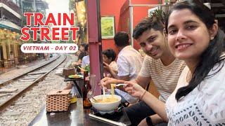 The famous TRAIN STREET of HANOI 😍❤️ Is it worth it?? | Day 02 | The MaHi Way | Vlog #67