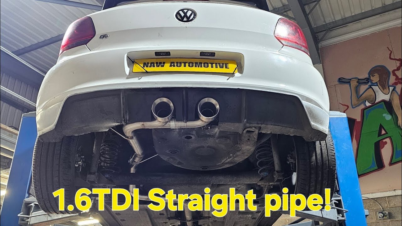 ЭКСТРЕМАЛЬНЫЙ ЗВУК: Volkswagen Polo 1.6TDI Straight Pipe РЕВЁТ!!**
