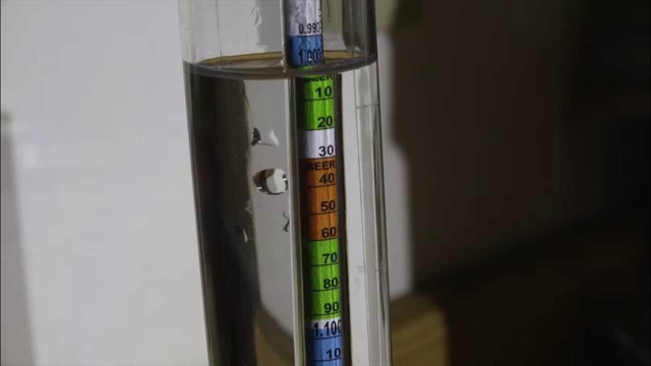 How the hydrometer works for testing alcohol in beer. YouTube