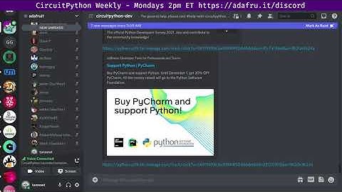 CircuitPython Weekly Meeting for November 29, 2021 @circuitpython #circuitpython #adafruit