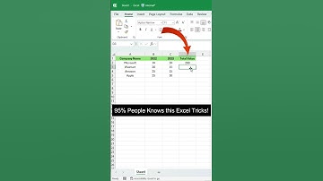 95% People knows this excel tricks #shorts