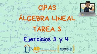 CIPAS TASK 3 Linear Algebra Exercises 3 and 4