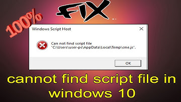 How to fix Windows Script Host (Can not find script file "C:\Windows\run.vbs)" error in windows 2020