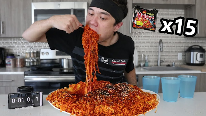 Mie Api Korea Paling Banyak yang Pernah Dimakan (x15 Bungkus) | 불닭 볶음면 도전
