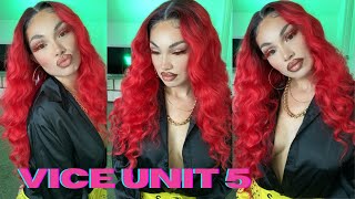 Sensationnel Vice Unit 5 🔥Beautiful Synthetic Red Wig Install