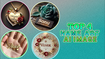 Viral Top 4 Name Art AI Image Kaise Banaye|| Technical Moon 87 #video #viral