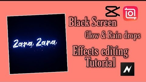 How To Edit Glowing Rain Drop Lyrics Video In Capcut &Node video | Black Screen Lyrics Video Editing