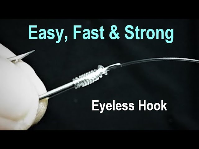 how to tie a hook without eye easy, eyeless hook knot