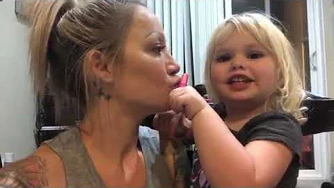 Dash does mommy lipstick
