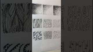Mark-making DRAWING PRACTICE with Fineliner Pen #shorts