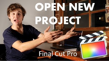 Open New Project in Final Cut Pro | Straight to the Point #3