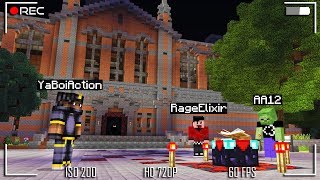 We Snuck into a HAUNTED UNIVERSITY in Minecraft Pocket Edition! *He Did a Ritual*