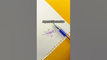 Sura Signature Design | How To Sign The Letter S #shorts