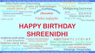 Shreenidhi   Languages Idiomas - Happy Birthday
