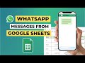 Send whatsapp message from google sheets  with the free google sheet template