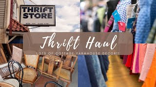 THRIFTING FOR DECOR | THRIFT HAUL | THRIFTING IDEAS | COTTAGE FARMHOUSE DECOR | THRIFT FLIP IDEAS