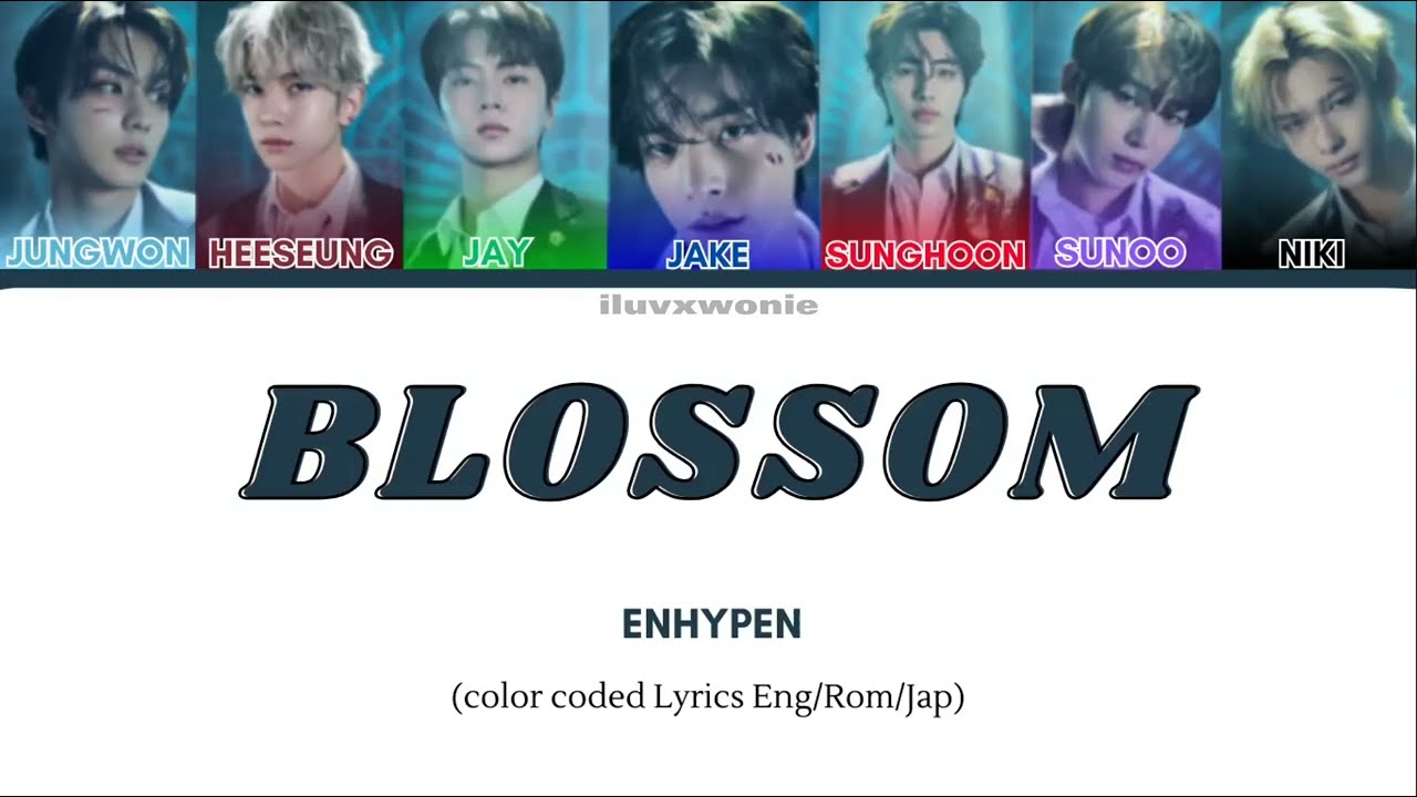ENHYPEN BLOSSOM Lyrics Color Coded Eng Rom Jap YouTube ENHYPEN BLOSSOM Lyrics Color Coded Eng Rom Jap YouTube