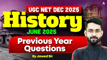 UGC NET History | UGC NET History Previous Question Papers With Answers June 2025 By Jawed Sir