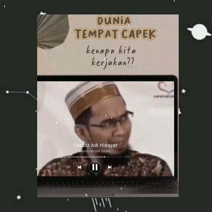Story wa 30 detik 'Dunia tempat lelah' Ustadz Adi Hidayat ||™ Mentahan video ceramah