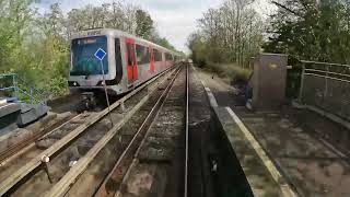 Cabinerit Metrolijn D de Akkers naar Rotterdam Centraal